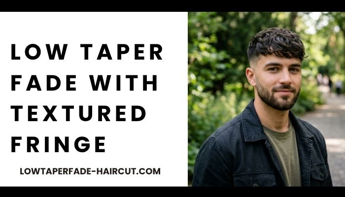 Low Taper Fade with Textured Fringe