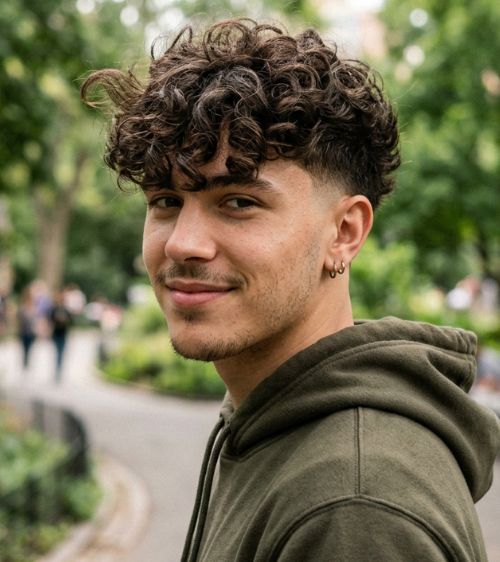 Fringe Fringe Blowout Low Taper Fade Curly Hair