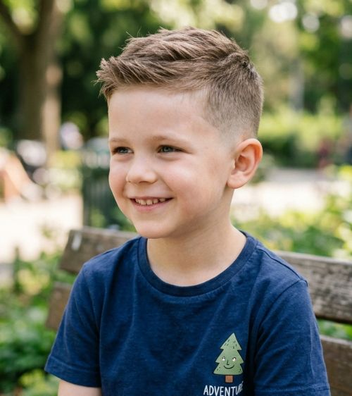 Low Taper Fade Kids Cut