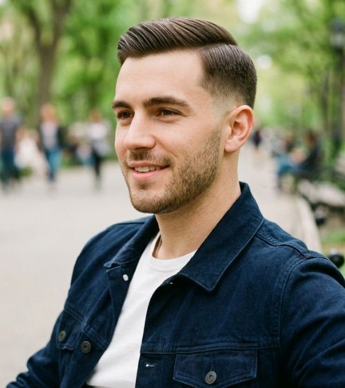 Low Taper Fade Straight Hair Short
