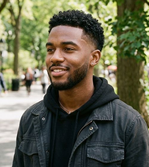 Short Low Taper Fade Black Male