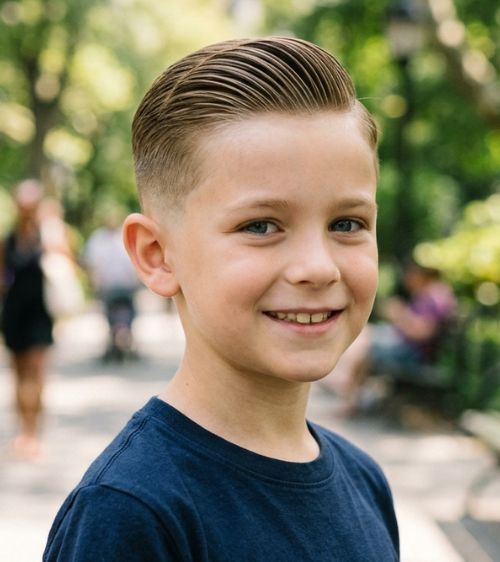 Slick Back Low Taper Fade Kids