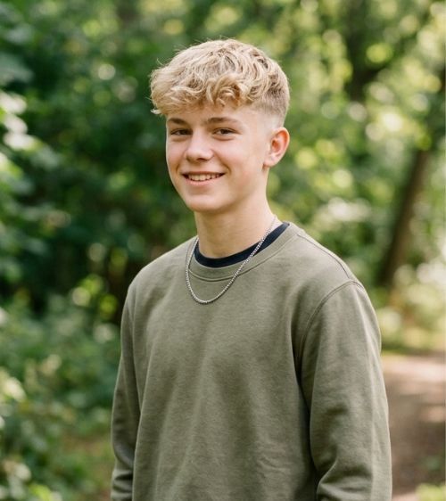 Low Taper Fade Blonde Boy