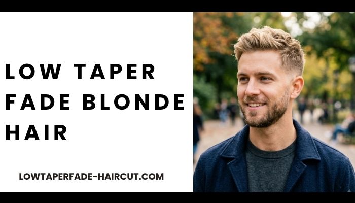 Low Taper Fade Blonde Hair