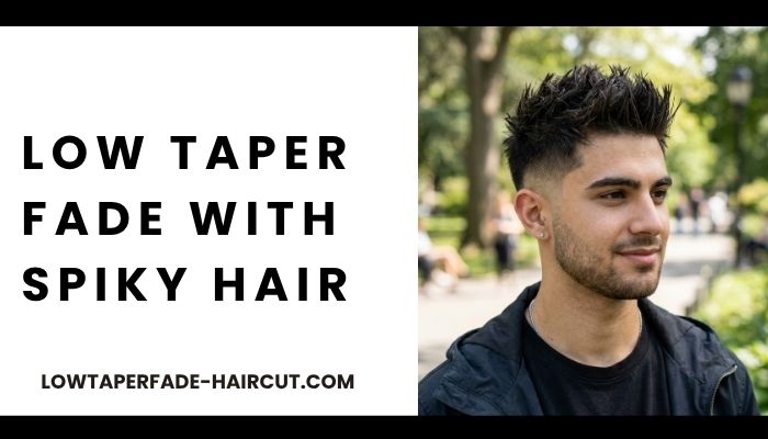 Low Taper Fade With Spiky Hair