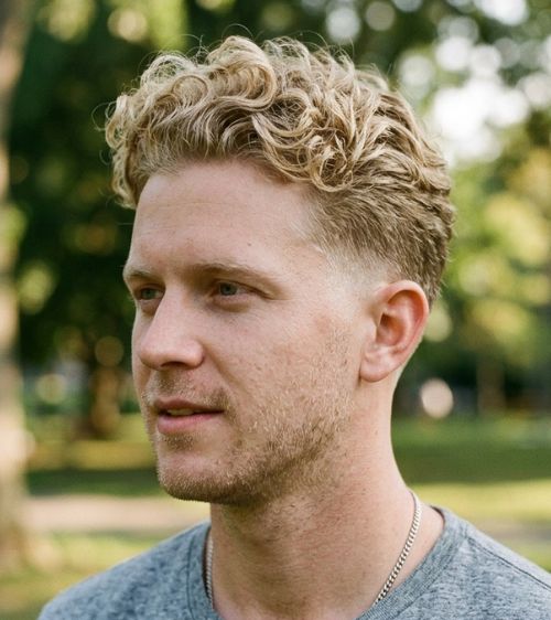 Perm Low Taper Fade Blonde