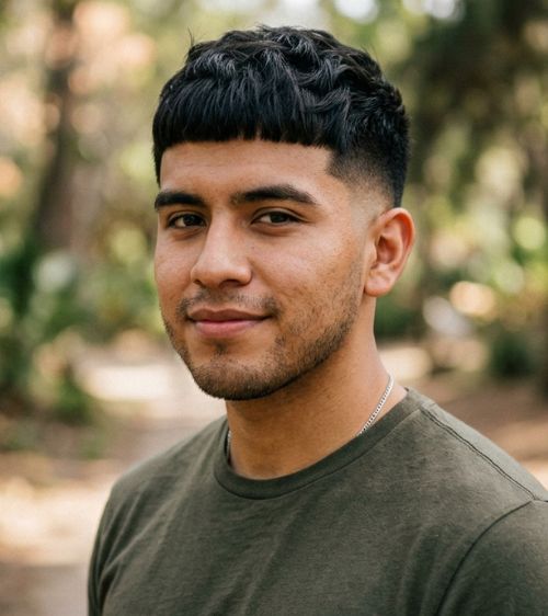 Edgar Edgar Hispanic Mexican Low Taper Fade