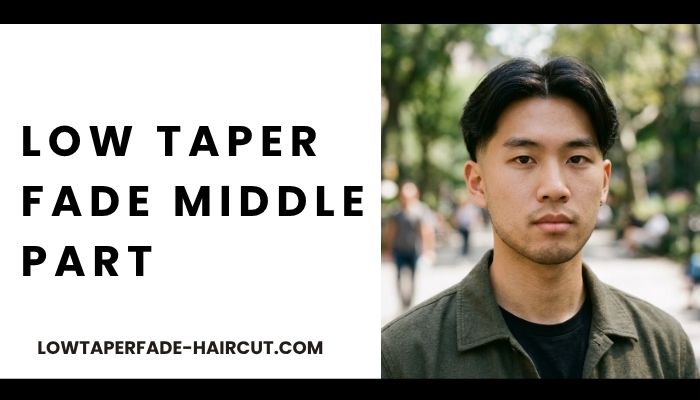 Low Taper Fade Middle Part