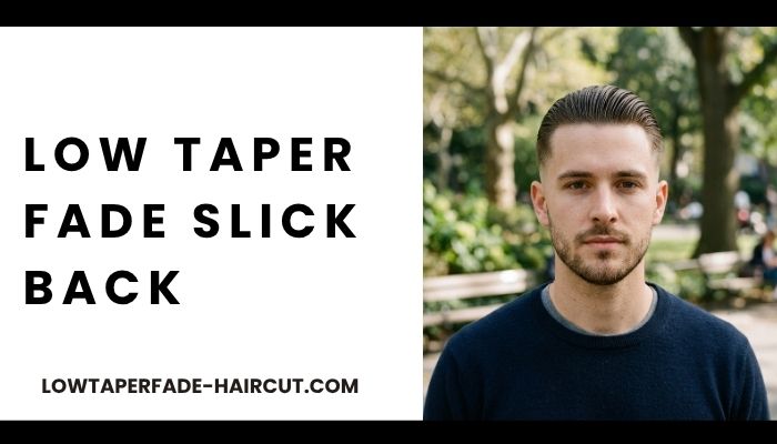 Low Taper Fade Slick Back