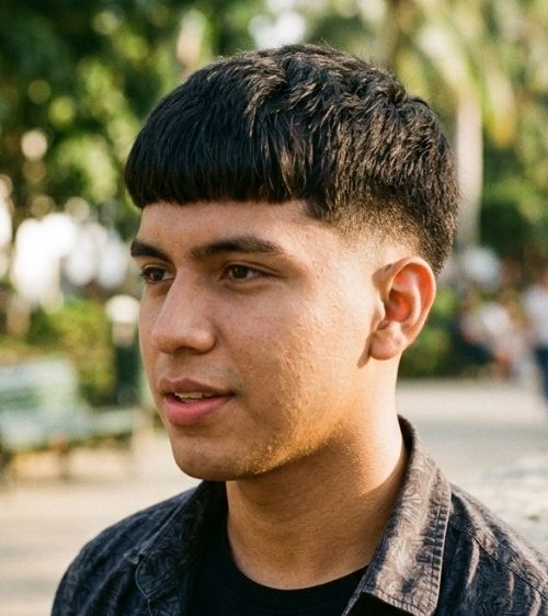 Low Taper Hispanic Edgar Fade Haircut