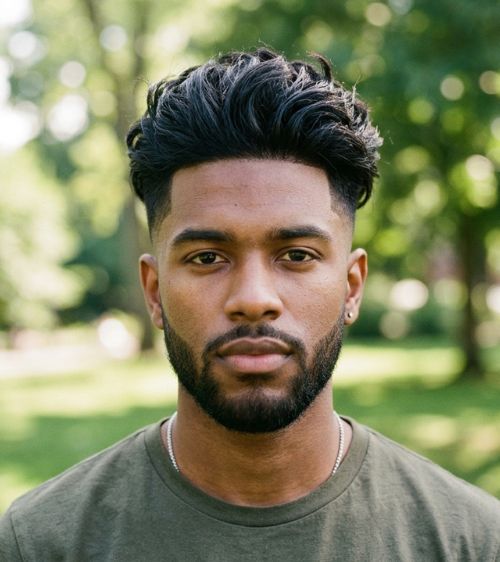Modern Low Taper Fade With Textured Top