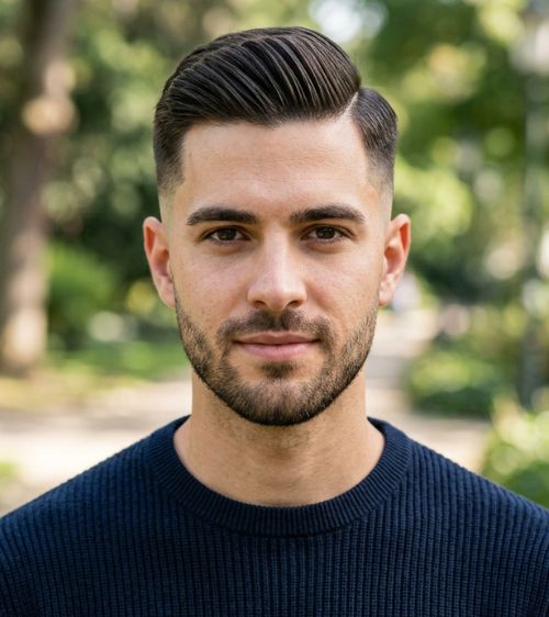Modern Side Part Low Taper Fade